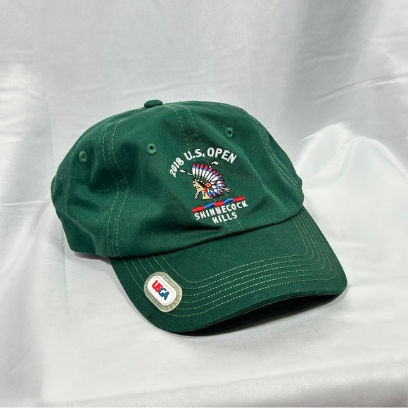 USGA 2018 U.S. Open Shinnecock Hills Golf Hat Member Forest Green Adjustable - Picture 2 of 10